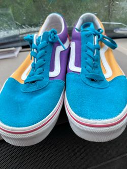 Multi Colored Girls Vans shoes