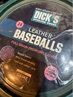 Leather baseballs