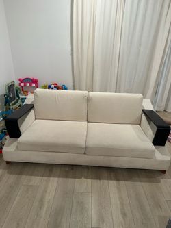 Beige Sofa & Loveseat Set โ $250 for Both