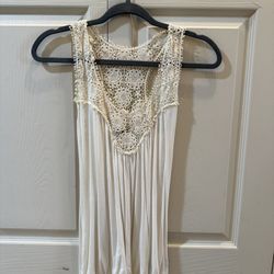 West Kei (Nordstrom) XS Boho Lace Tank – Cream – Like New