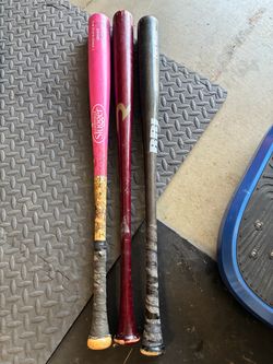 3 Wood Baseball Bat Bundle