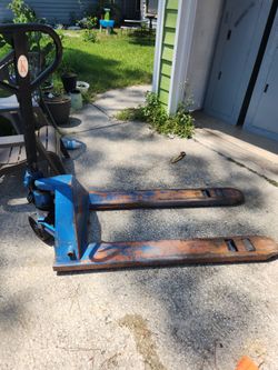 Make offer, Manual Pallet Jack Blue Steel
