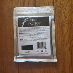 Hair Building Fiber. Black. 50gms. New. Sealed.