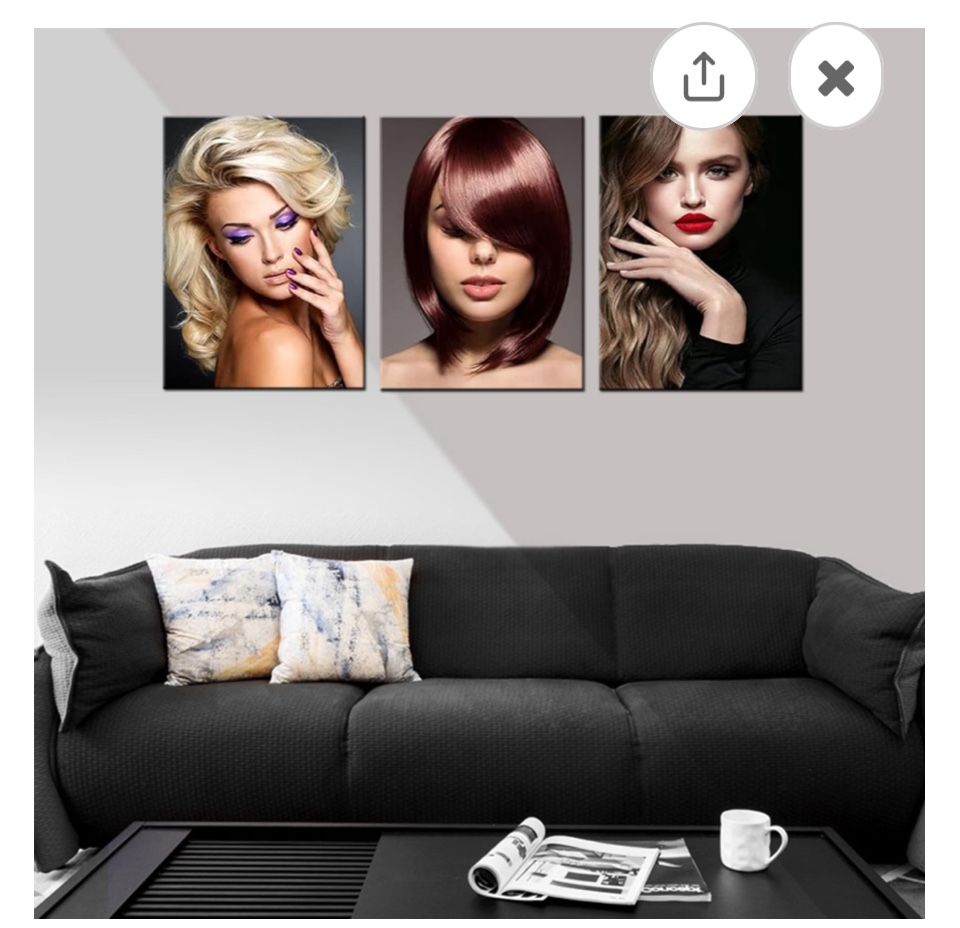 3pc. Hair Wall Art Beauty Salon Decor
