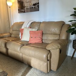 Leather Couch and Loveseat, Sofa 