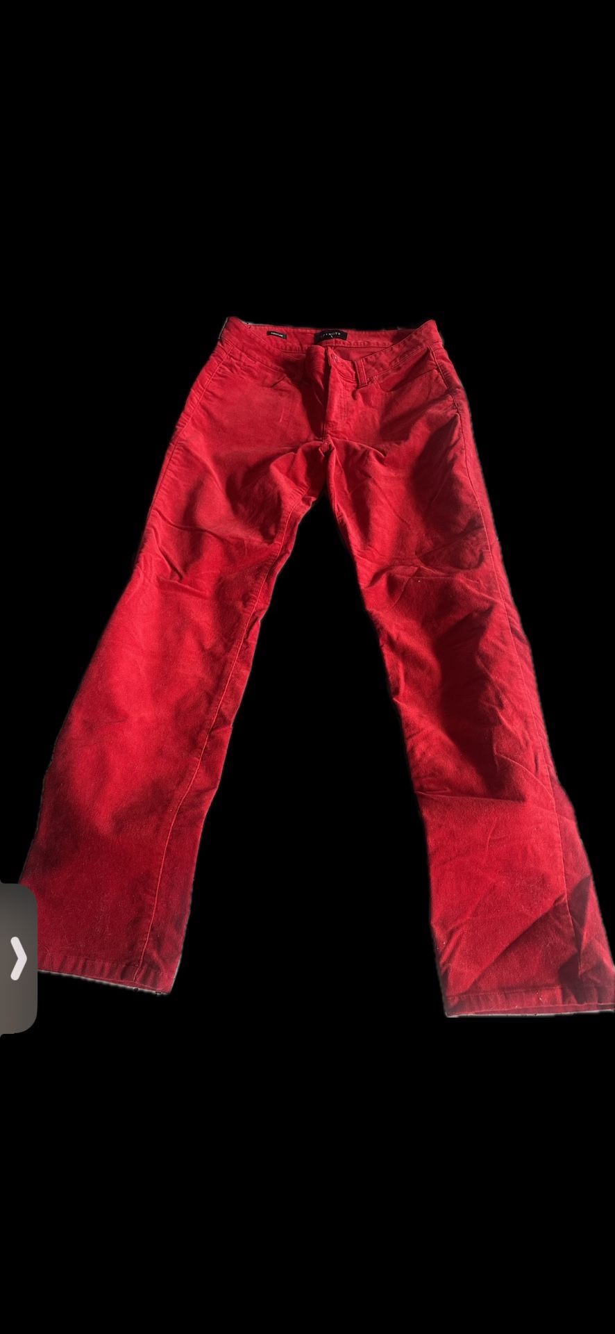 Talbots Velvet Jeans Red Size 6