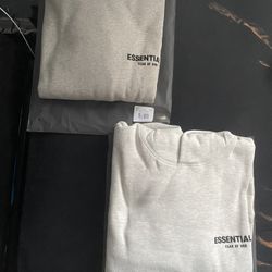 Essentials Fear Of God Light/Dark LARGE Oatme Sweaters PACSUN 