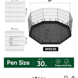 8 Panel Dog Playpen 
