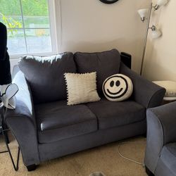 Grey Couch and love seat