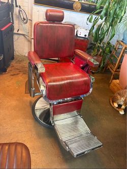 Reclining barber chair