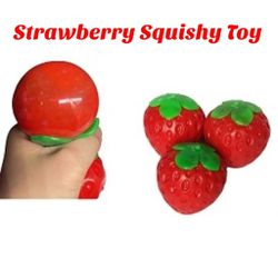 Strawberry Squishy Toy 144 Pcs