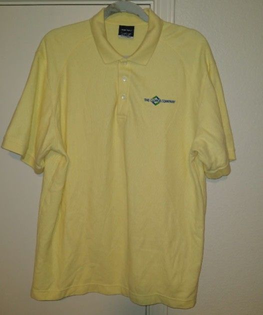 Nike Golf Yellow Short Sleeve Polo Shirt Men's sz Large
