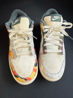 Nike Dunk Low Graphic Print Sneakers