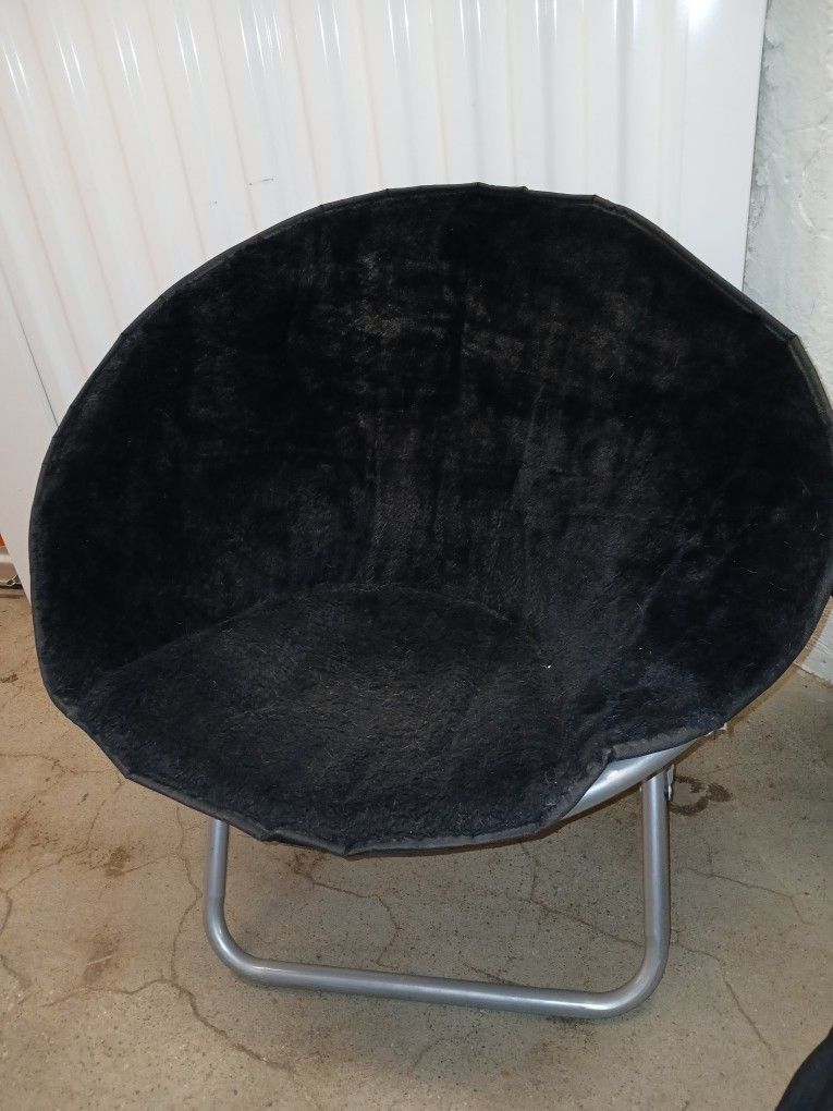 Fau Fur Folding Chair