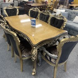 New Dining Table With 8 Chairs - Delivery And Financing Available 