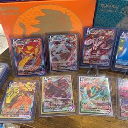 Pokemon Vmax cards sleeved & top loaded