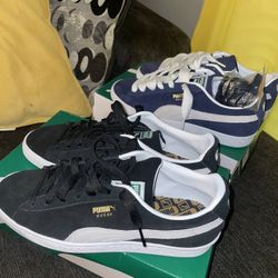 PUMA SUEDE CLASSICS - 2 PAIRS