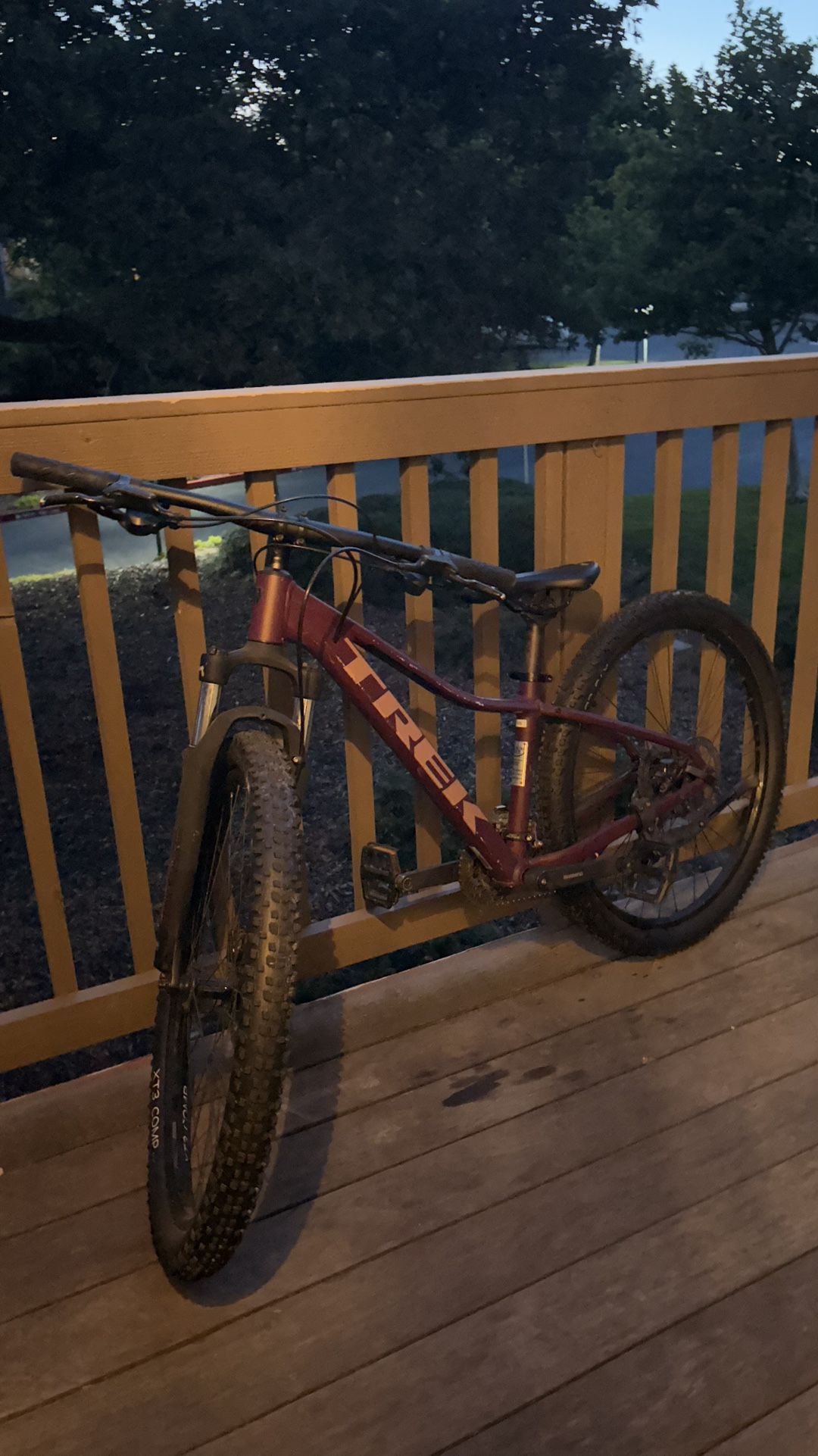Purple Trek Mountain Bike