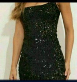 Black Sequin Dress Size Small.
