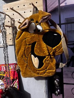1998 Scooby Doo 3d Head Vintage Plush Backpack Bag Warner Bros Studio