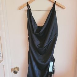 Women's Black Sleeveless Dress 