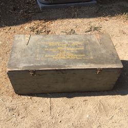Antique US Army military Wooden box