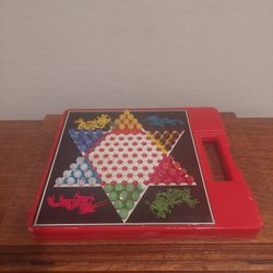 Colorful Chinese Checkers Board Game with dragon design.