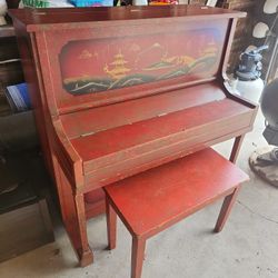 RareChilds Size Milton New York 1920's  Tom Thumb Piano 