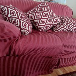 Sofa And Loveseat With Cushions 