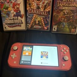 Switch With Three Games $160