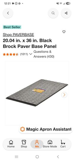 Brock PAVERBASE 20x36 Black Paver Base Panel