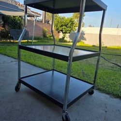 rolling utility cart with wheels 46x32x27 - $60