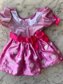 GORGEOUS MINNIE MOUSE LICENSED DISNEY STORE INFANT BABY COSTUME 12-18 MONTHS