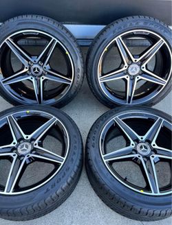 18” OEM Black AMG Mercedes Benz E300 E350 E400 E550 E Class Wheels Rims Rines Tires W212 NEW