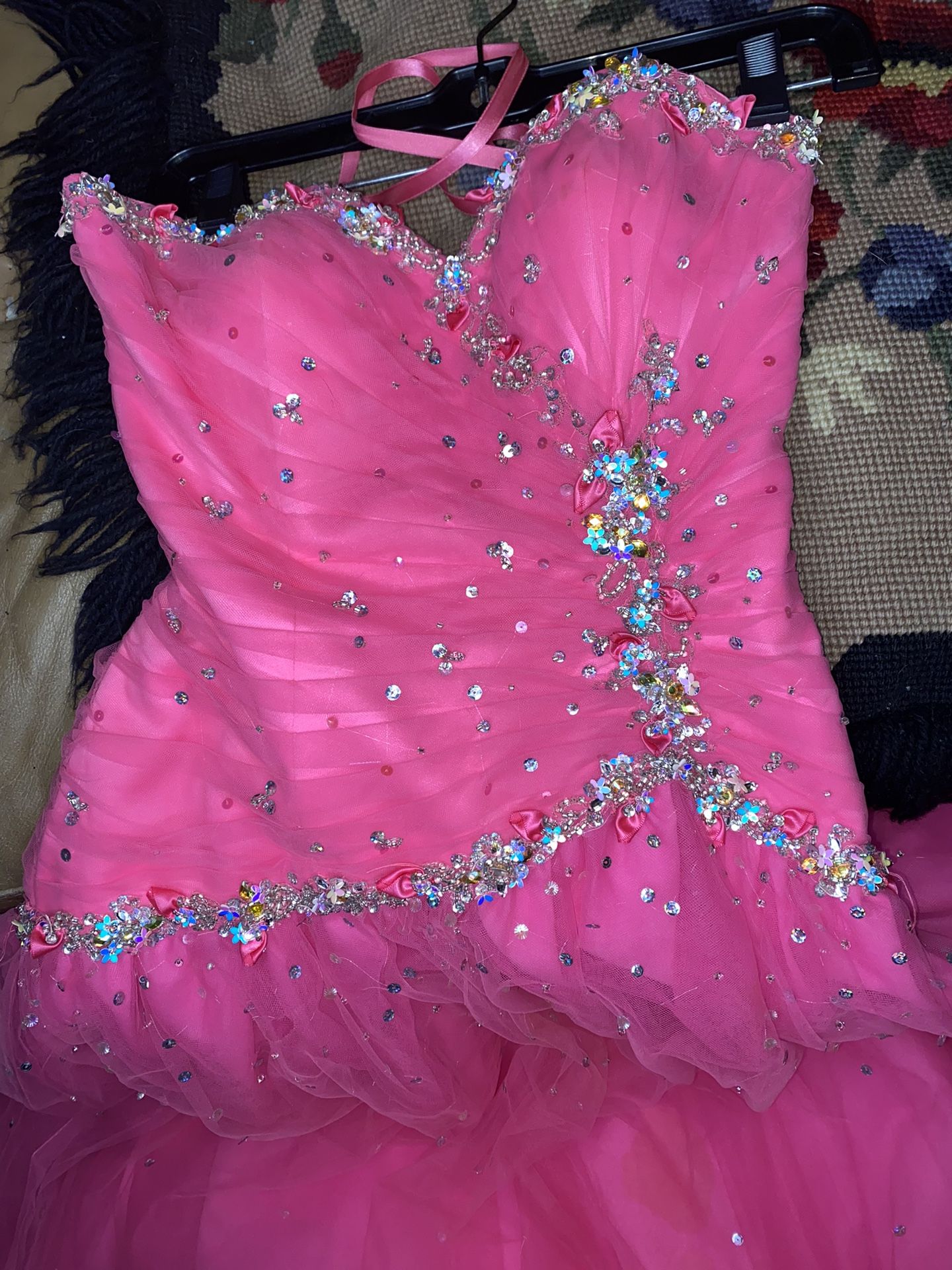  Pink Prom Dress Size 5/6