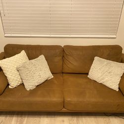 Suede Sofa