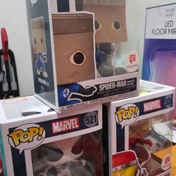 Funko Pops Spiderman And Ned (NWH)