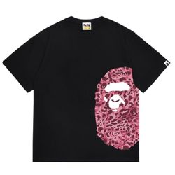 Brand new BAPE black pink camo tee