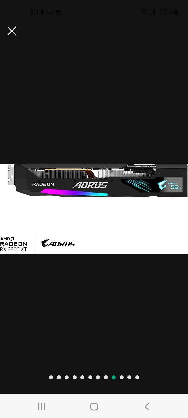 AORUS Radeon RX 6800 XT Master for Sale in Hemet, CA - OfferUp