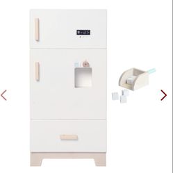 Labebe - Kitchen Wooden Fridge | Fridge Freezer For Toddlers, Kids' Kitchen Playset Toy, Baby Cabinet Refrigerator Pretend Play Furniture White For Ch