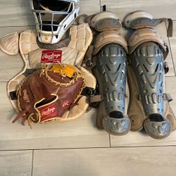 Rawlings Velo Youth Baseball Catcher's Set W/ GLOVE