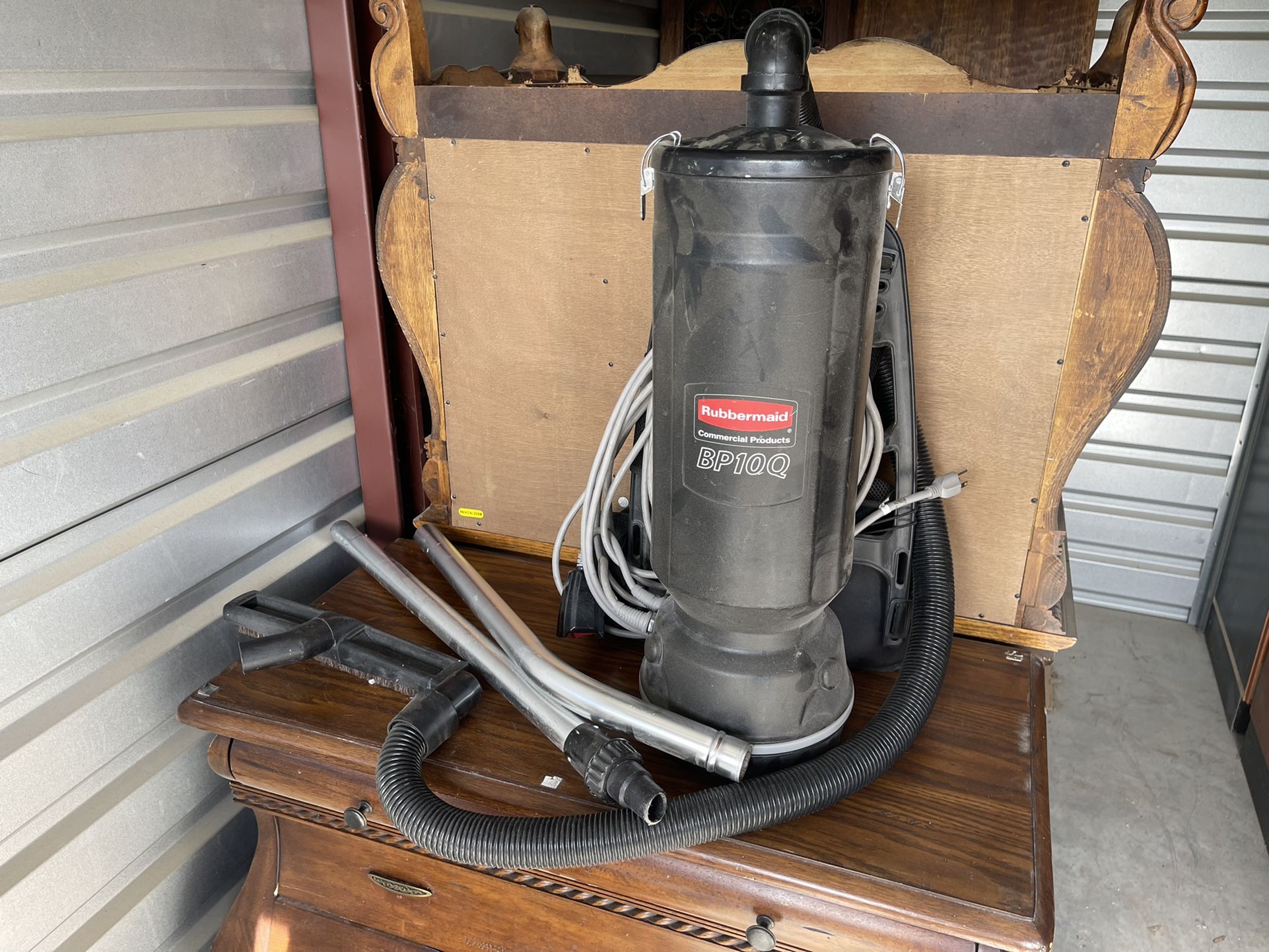 Rubbermaid commercial vacuum model number BP10Q