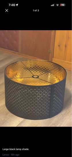 Large Black Lamp Shade