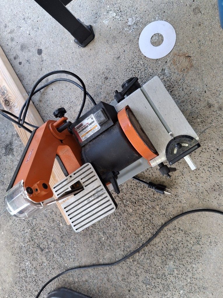 Central Machinary Benchtop Belt Sander Disk Sander Combo