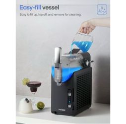 Professional Slushie Machine, 5 Presets, Frozen Margaritas, Frappés, Milkshakes, Navy, FOHERE