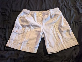 White Women's Cargo Shorts
