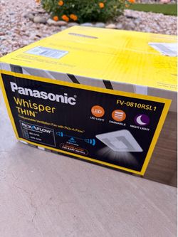 Panasonic Whisper Thin Pick A Flow Ventilation Fan/Light  FV0810RSL1 Brand New