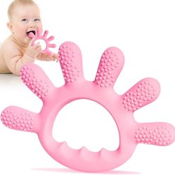 Teething Toys for Babies 0-6 Months|Teethers for Babies 6-12 Months|Food Grade Silicone Teething Relief Chew Baby Girl Toys|3 4 5 Months Old Developme