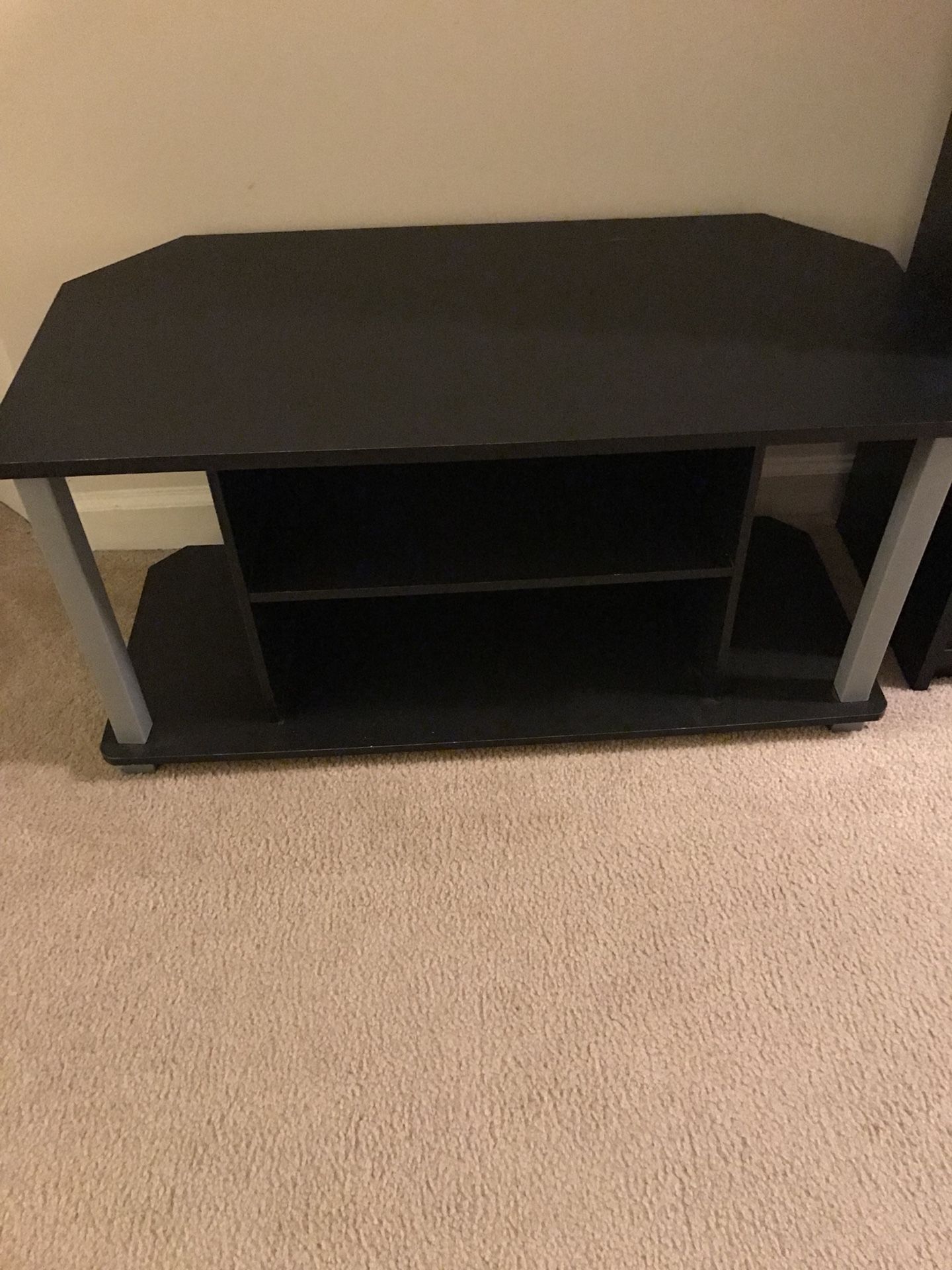 Black small tv stand