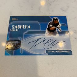 Miguel Cabrera Autographed 2005 Topps Baseball Card